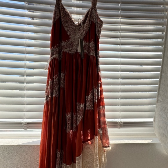 Anthropologie Sleeveless Boho Asymmetrical Gown NWT - Picture 2 of 5